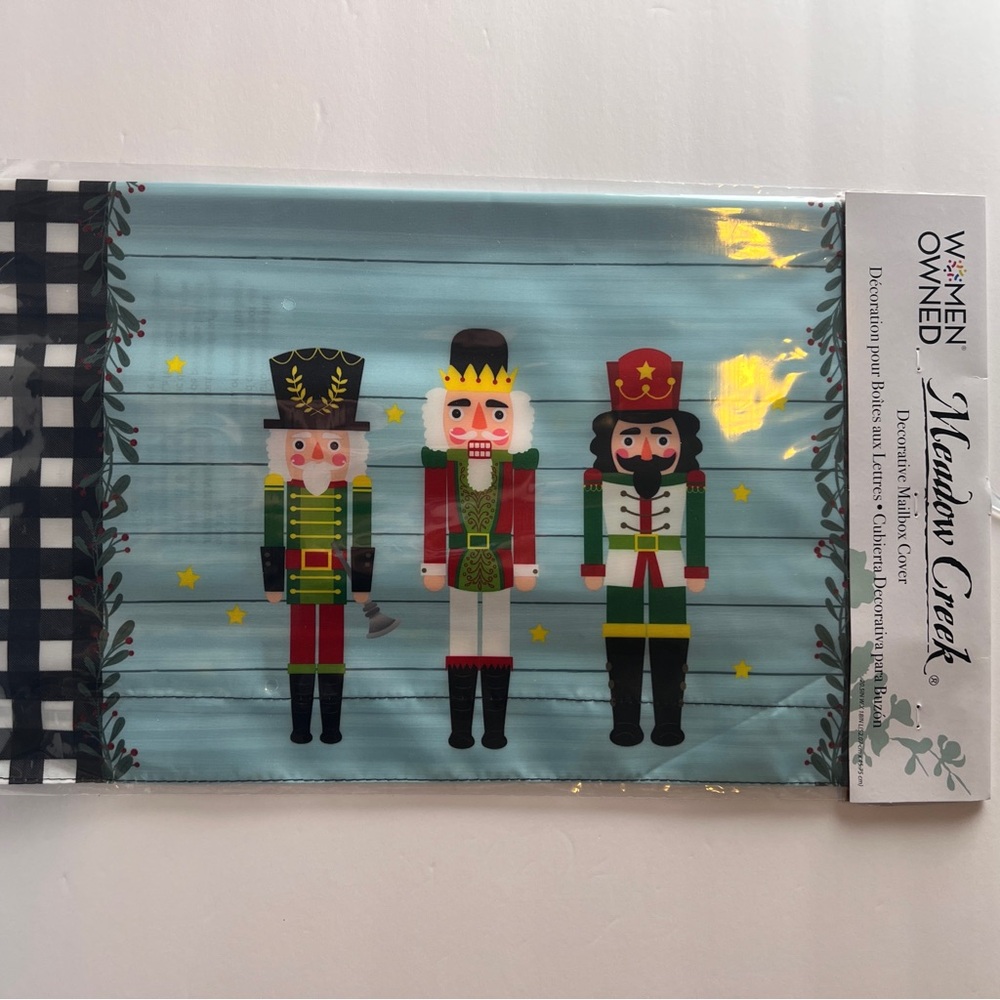 Christmas Nutcracker Outdoor Mailbox Cover Magnetic 20.5x18 Wrap Post Box